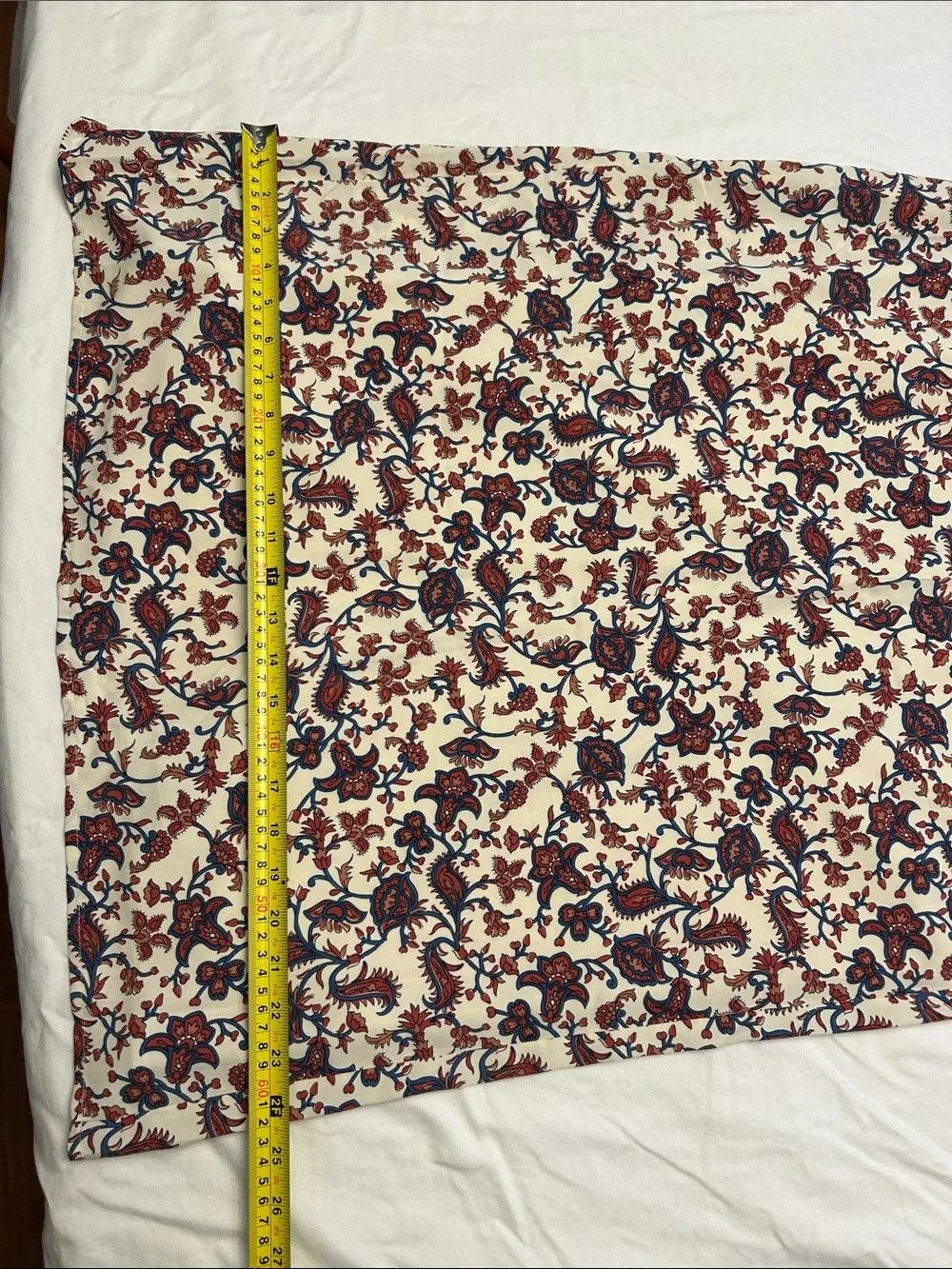 Abercrombie & Fitch Cream Floral Maxi Dress Red Navy Print Size L